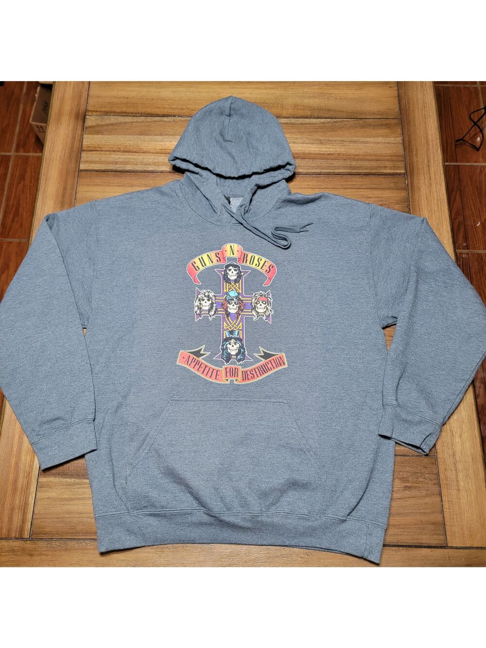 Guns N Roses Pullover Unisex Hoodie "Appetite For Destruction" - Size Large